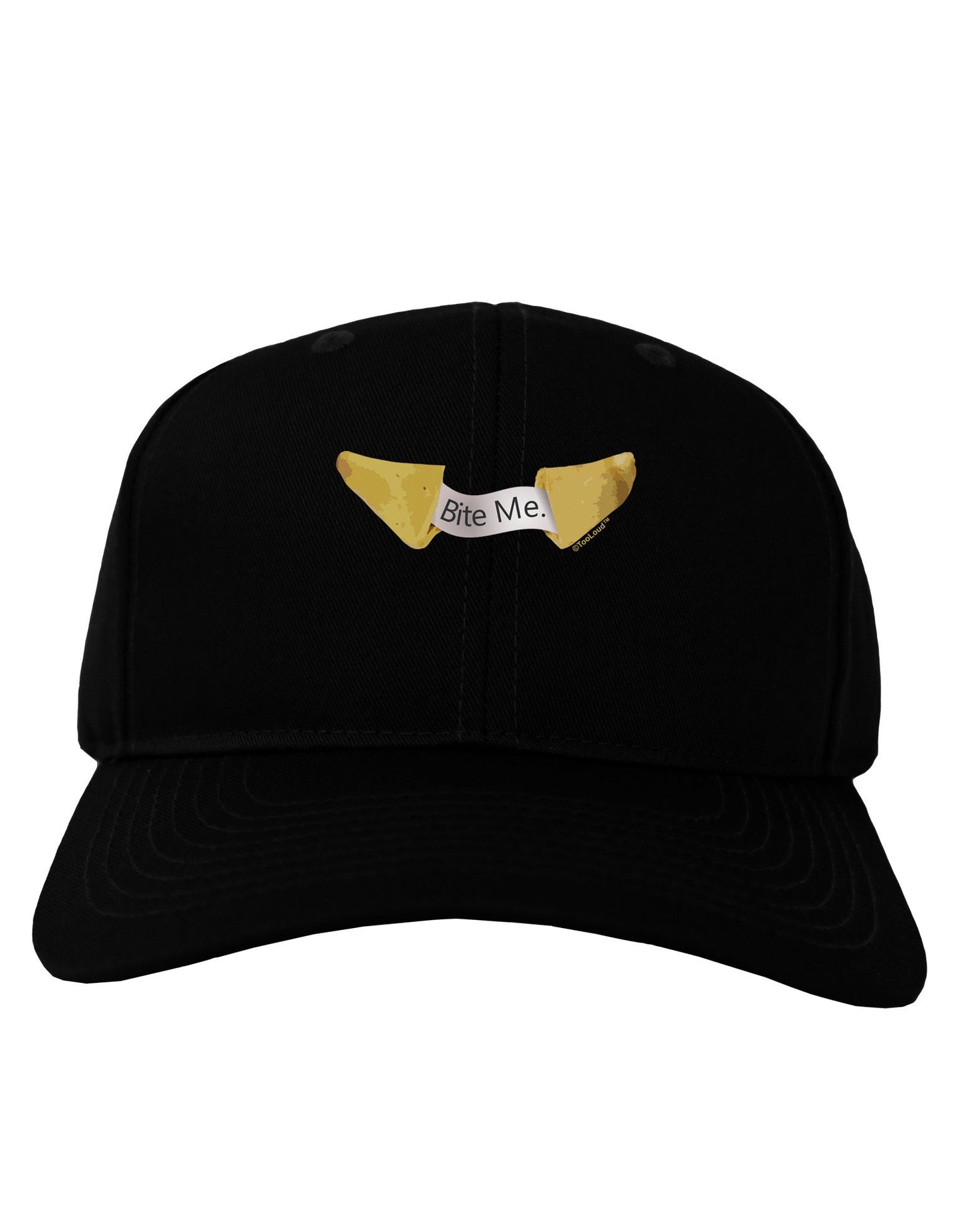 Bite Me - Fortune Cookie Adult Dark Baseball Cap Hat-Baseball Cap-TooLoud-Black-One Size-Davson Sales