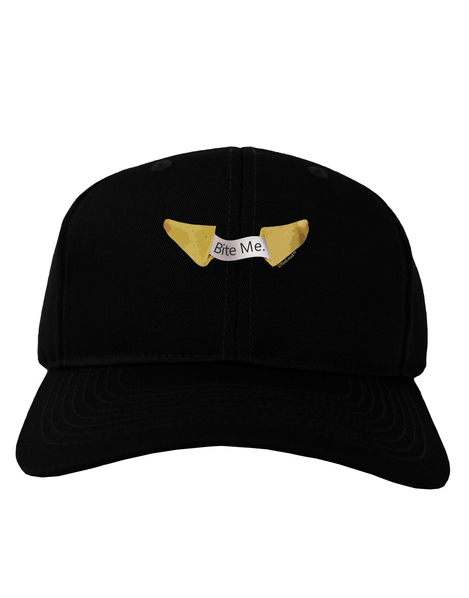 Bite Me - Fortune Cookie Adult Dark Baseball Cap Hat-Baseball Cap-TooLoud-Black-One Size-Davson Sales