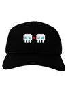 8-Bit Skull Love - Boy and Boy Adult Dark Baseball Cap Hat-Baseball Cap-TooLoud-Black-One Size-Davson Sales