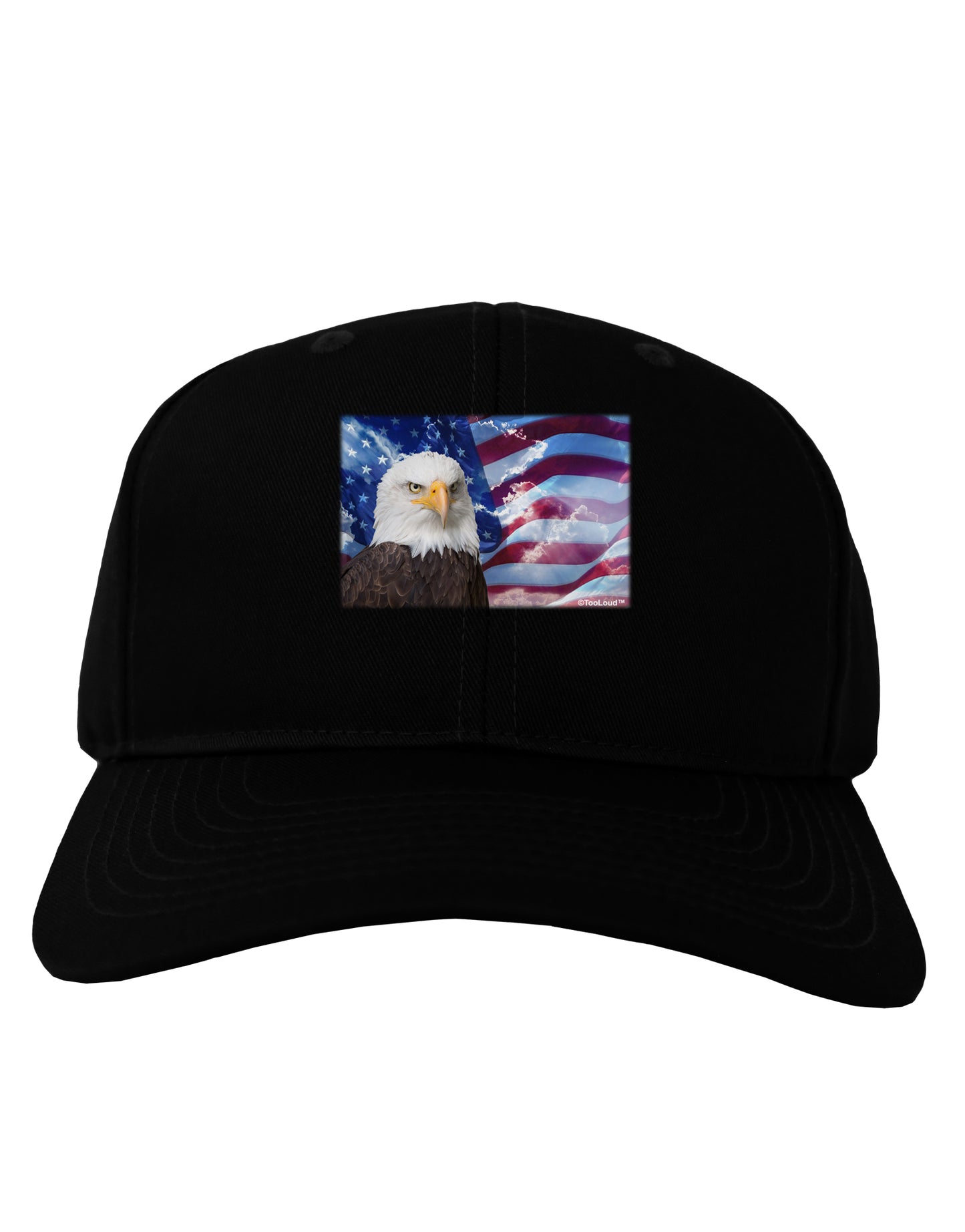 All American Eagle Adult Dark Baseball Cap Hat-Baseball Cap-TooLoud-Black-One Size-Davson Sales