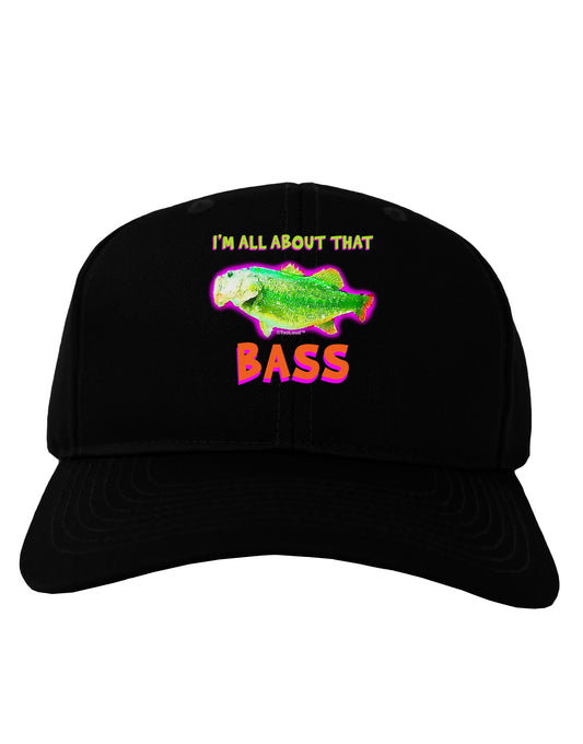 All About That Bass Fish Watercolor Adult Dark Baseball Cap Hat-Baseball Cap-TooLoud-Black-One Size-Davson Sales