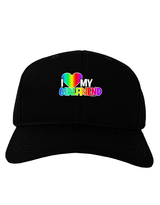 I Heart My Girlfriend - Rainbow Adult Dark Baseball Cap Hat-Baseball Cap-TooLoud-Black-One Size-Davson Sales