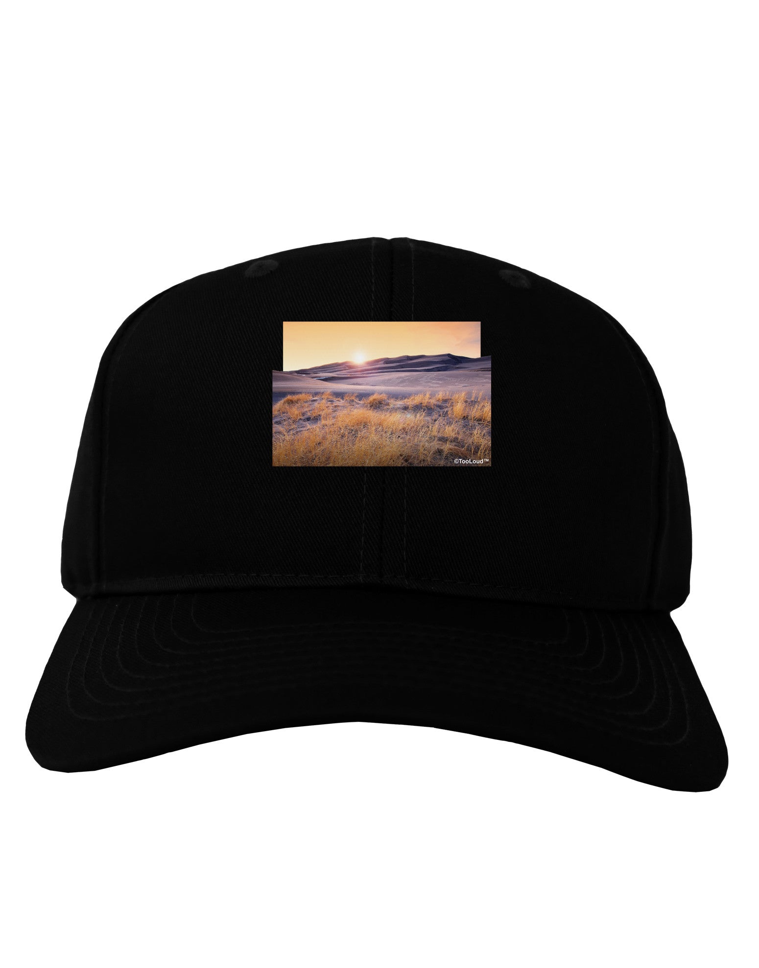 Colorado Sand Dunes Cutout Adult Dark Baseball Cap Hat-Baseball Cap-TooLoud-Black-One Size-Davson Sales