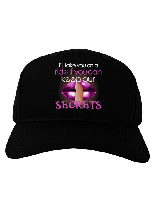 If You Can Keep Our Secrets Adult Dark Baseball Cap Hat-Baseball Cap-TooLoud-Black-One Size-Davson Sales