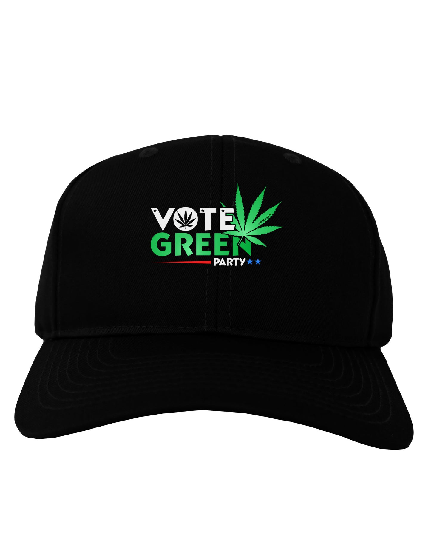 Vote Green Party - Marijuana Adult Dark Baseball Cap Hat-Baseball Cap-TooLoud-Black-One Size-Davson Sales