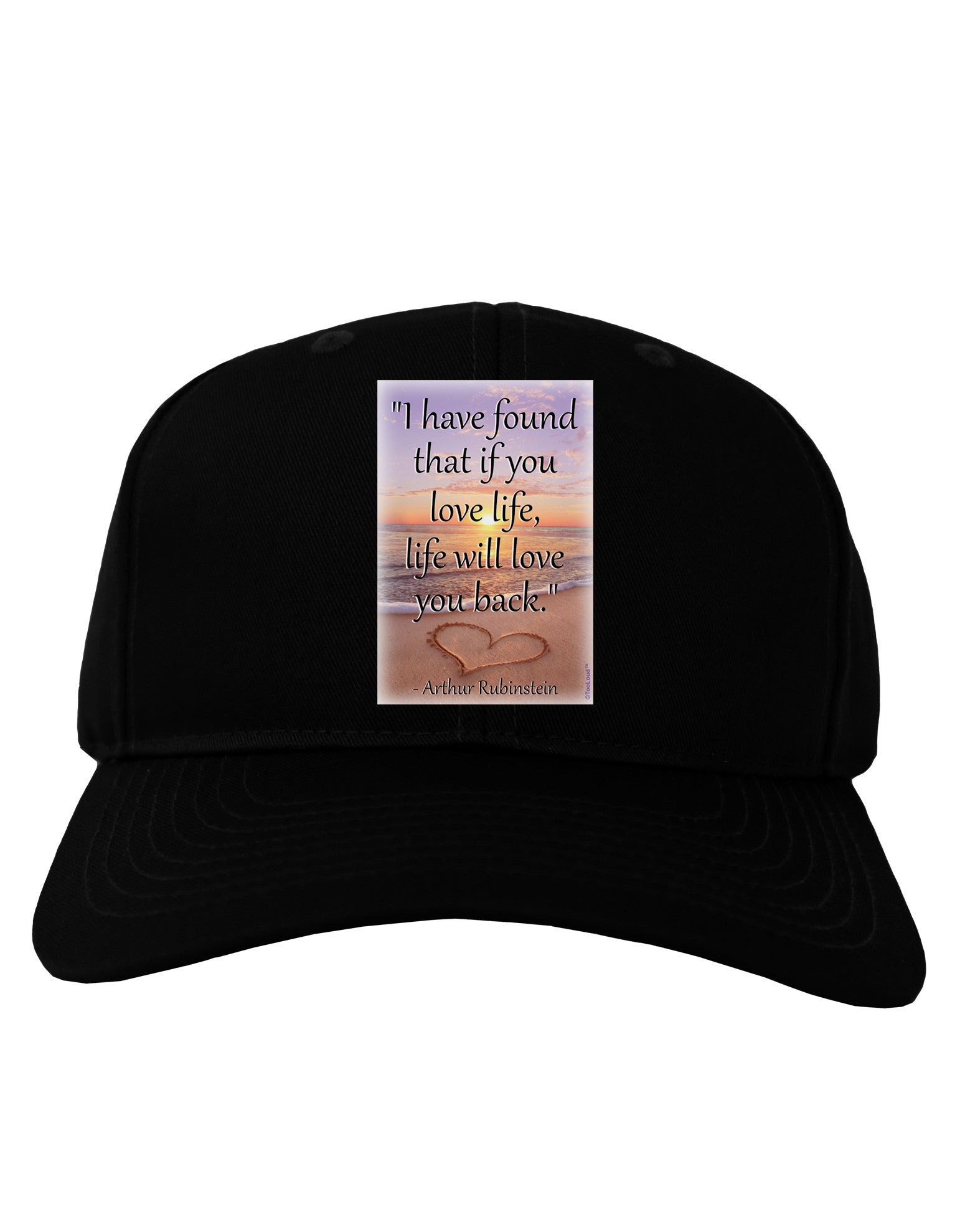Life Will Love You Back Adult Dark Baseball Cap Hat by TooLoud-Baseball Cap-TooLoud-Black-One Size-Davson Sales