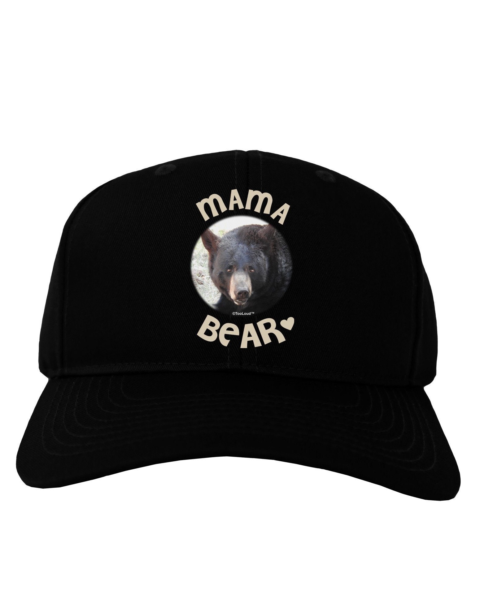 Black Bear - Mama Bear Adult Dark Baseball Cap Hat-Baseball Cap-TooLoud-Black-One Size-Davson Sales