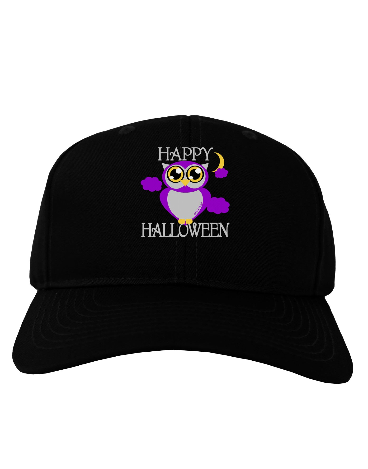 Owl Purple Text Adult Dark Baseball Cap Hat-Baseball Cap-TooLoud-Black-One Size-Davson Sales