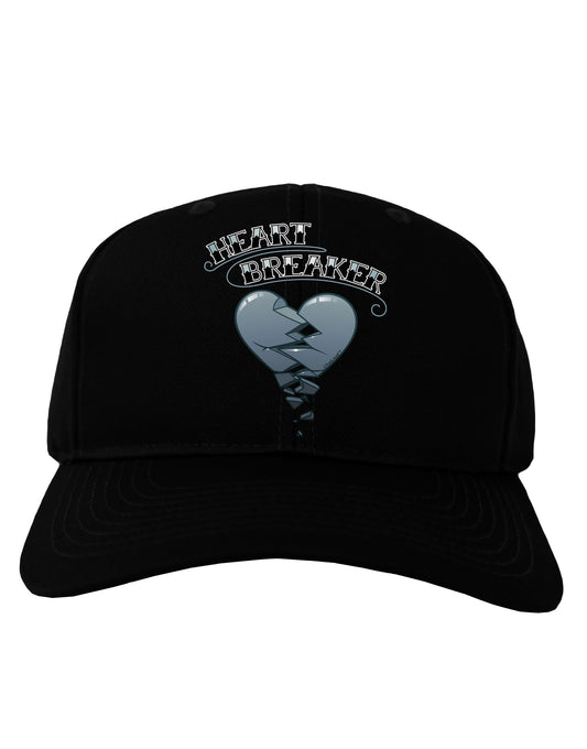 Heart Breaker Manly Adult Dark Baseball Cap Hat by-Baseball Cap-TooLoud-Black-One Size-Davson Sales
