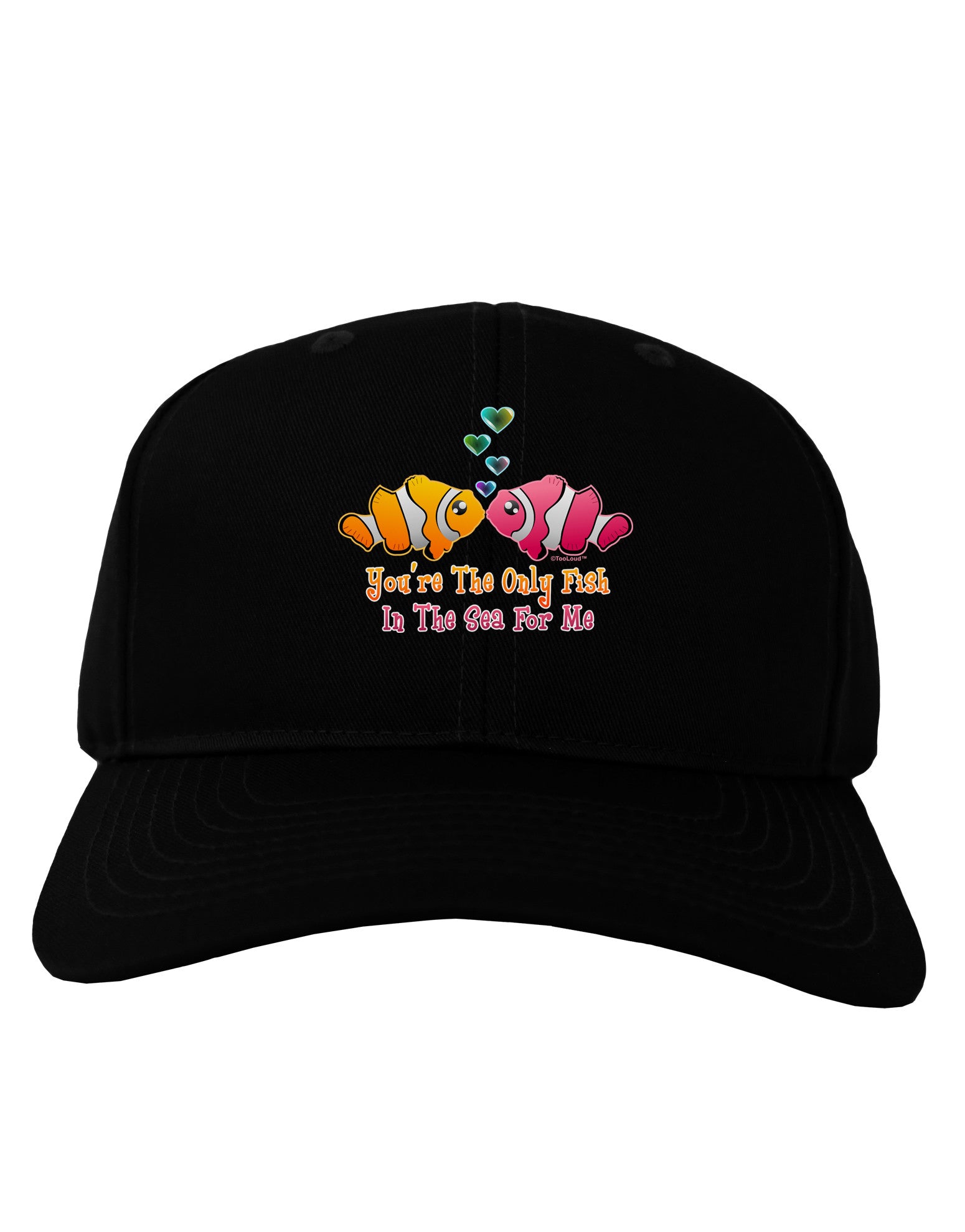 Kissy Clownfish Only Fish In The Sea Adult Dark Baseball Cap Hat-Baseball Cap-TooLoud-Black-One Size-Davson Sales