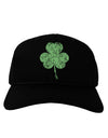 Distressed Traditional Irish Shamrock Adult Dark Baseball Cap Hat-Baseball Cap-TooLoud-Black-One Size-Davson Sales
