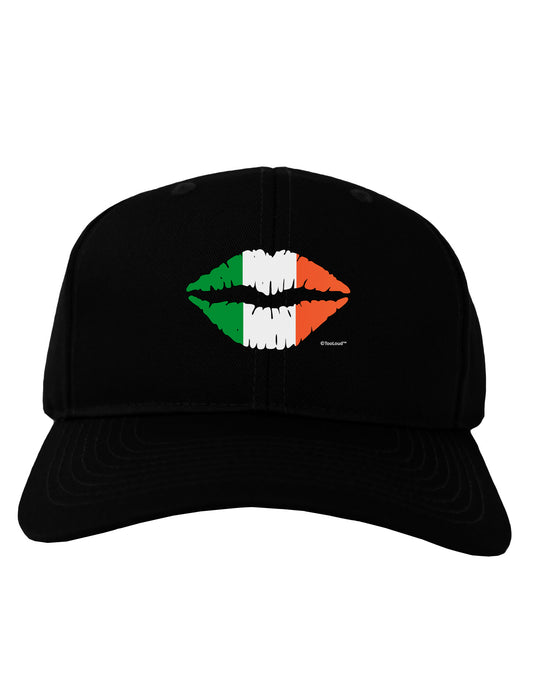 Irish Flag Kiss Adult Dark Baseball Cap Hat by TooLoud-Baseball Cap-TooLoud-Black-One Size-Davson Sales
