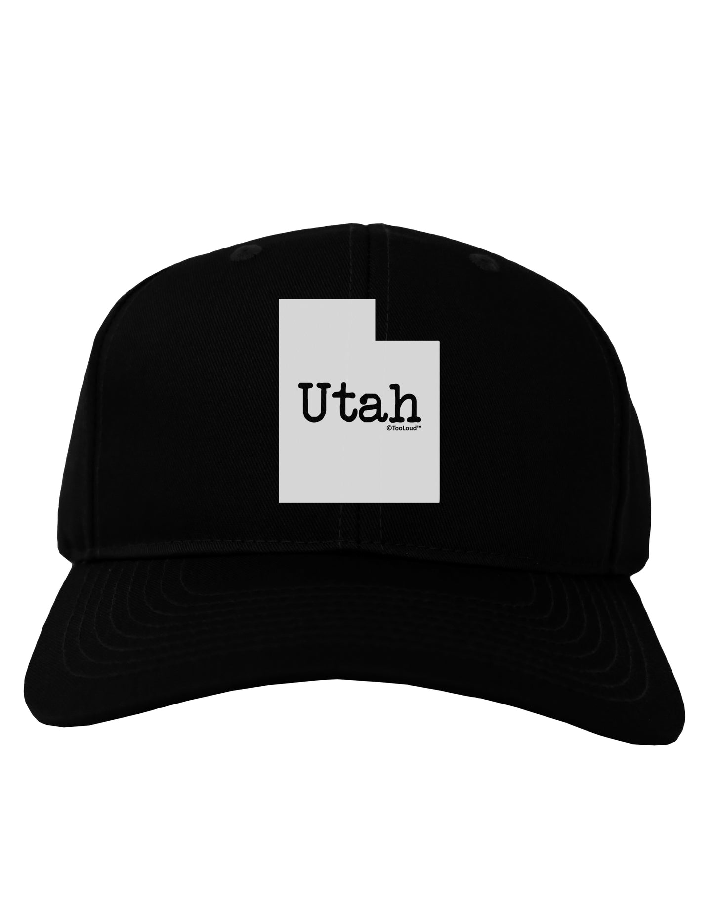 Utah - United States Shape Adult Dark Baseball Cap Hat by TooLoud-Baseball Cap-TooLoud-Black-One Size-Davson Sales