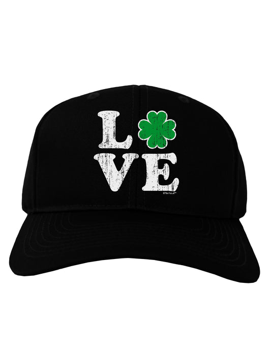 Irish Love - Distressed Adult Dark Baseball Cap Hat by TooLoud-Baseball Cap-TooLoud-Black-One Size-Davson Sales