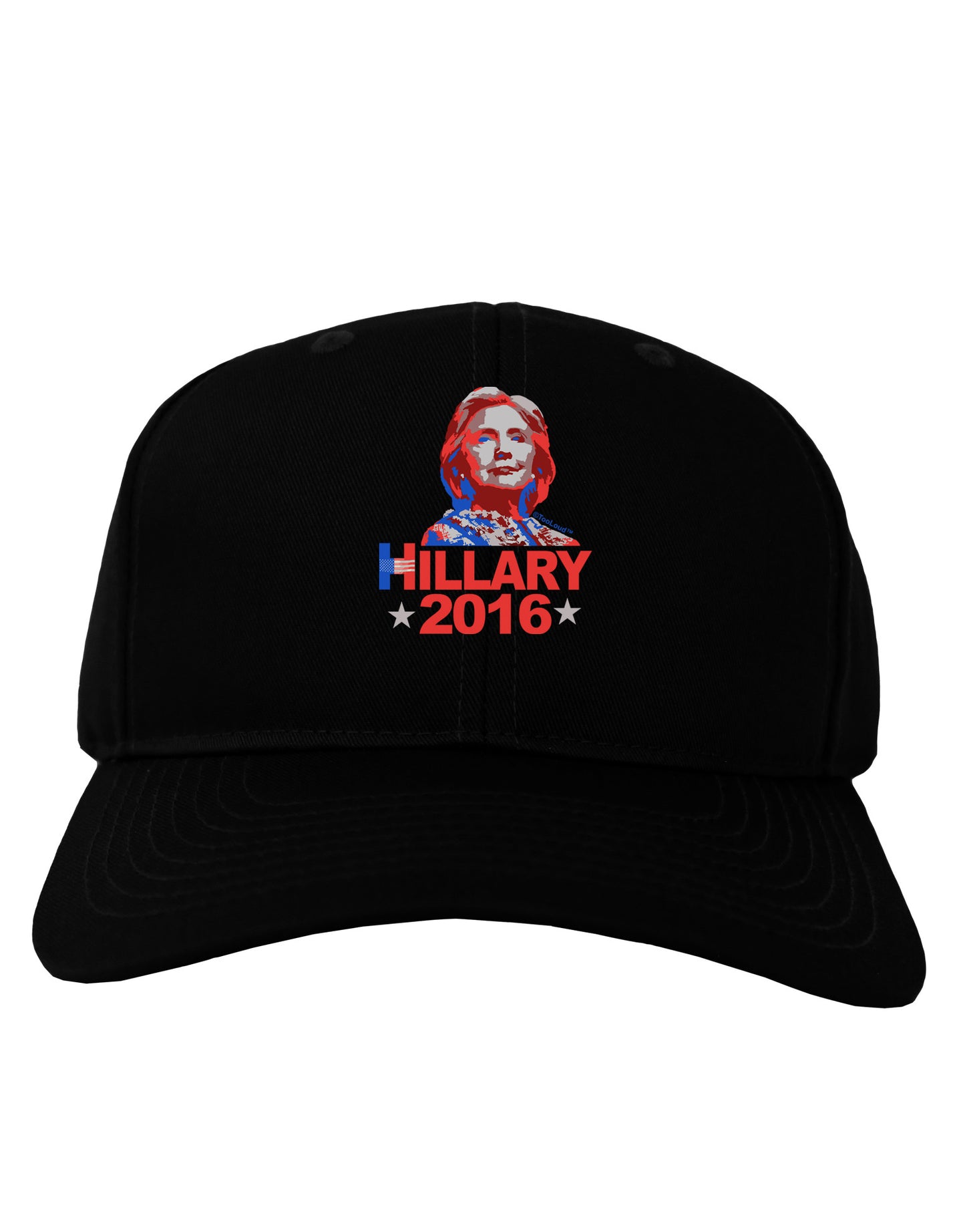Hillary 2016 Face Adult Dark Baseball Cap Hat-Baseball Cap-TooLoud-Black-One Size-Davson Sales