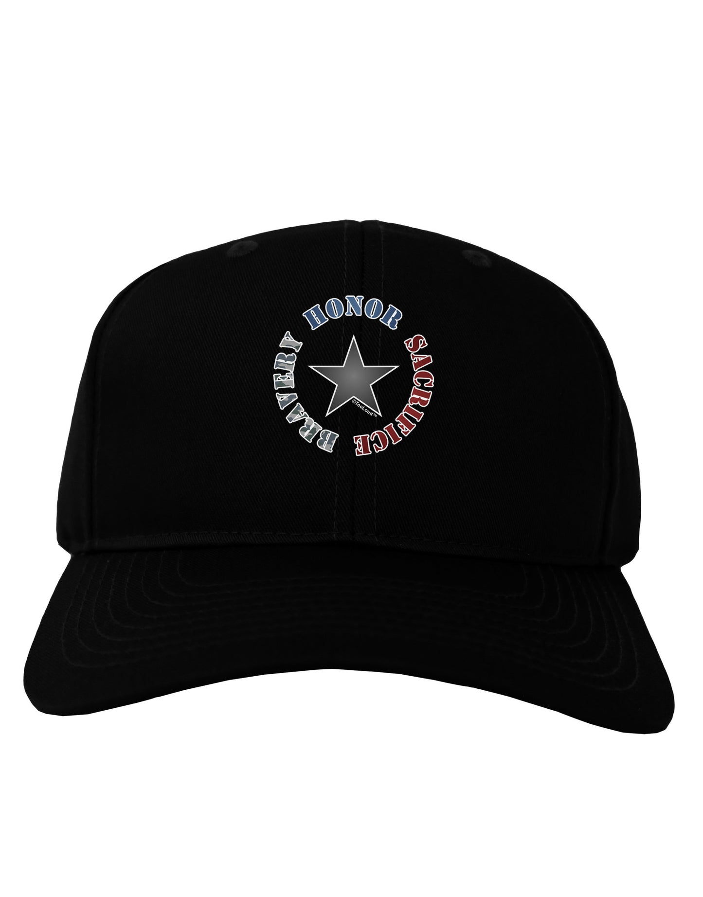 Honor Sacrifice Bravery Adult Dark Baseball Cap Hat by TooLoud-Baseball Cap-TooLoud-Black-One Size-Davson Sales