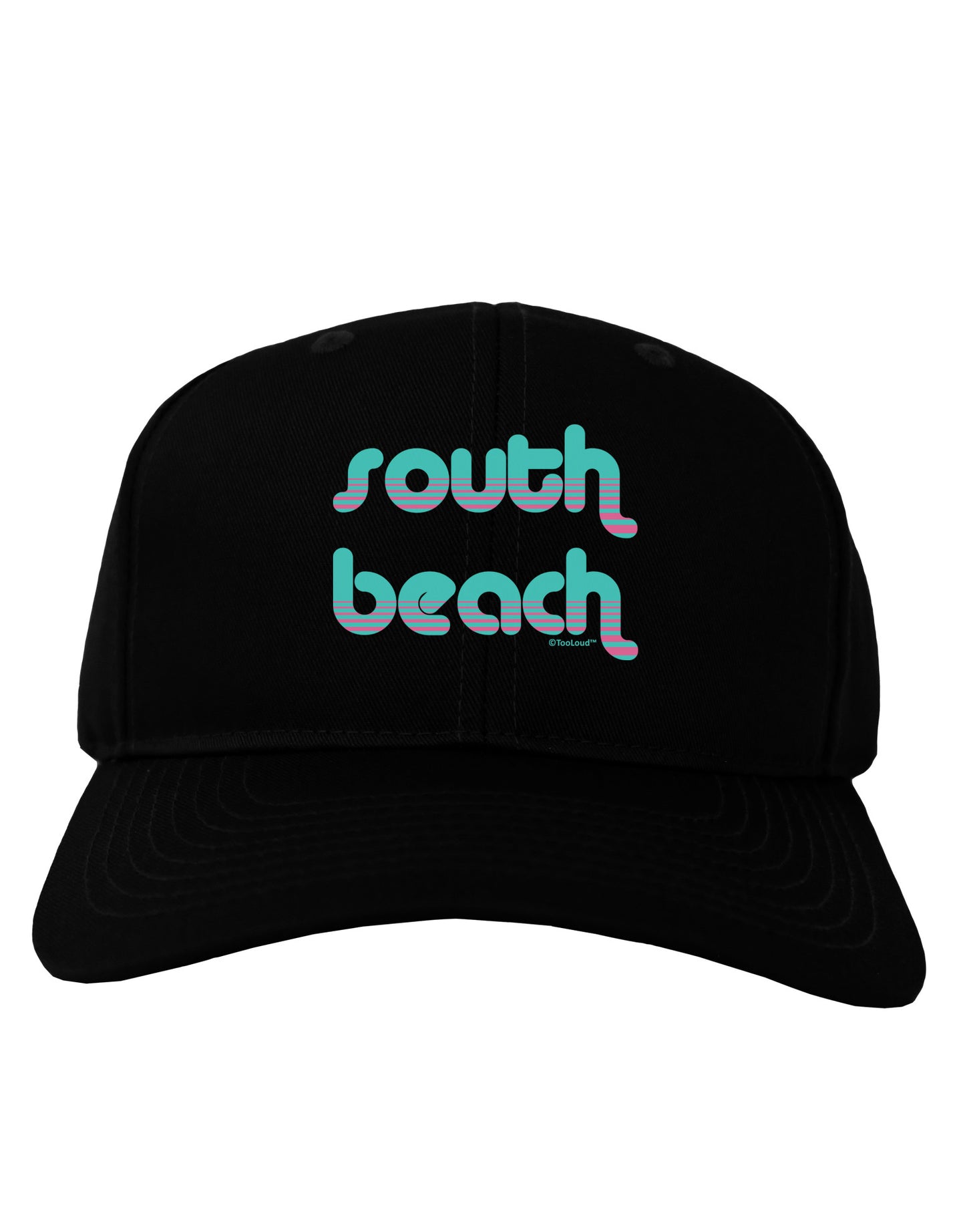 South Beach Color Scheme Design Adult Dark Baseball Cap Hat by TooLoud-Baseball Cap-TooLoud-Black-One Size-Davson Sales