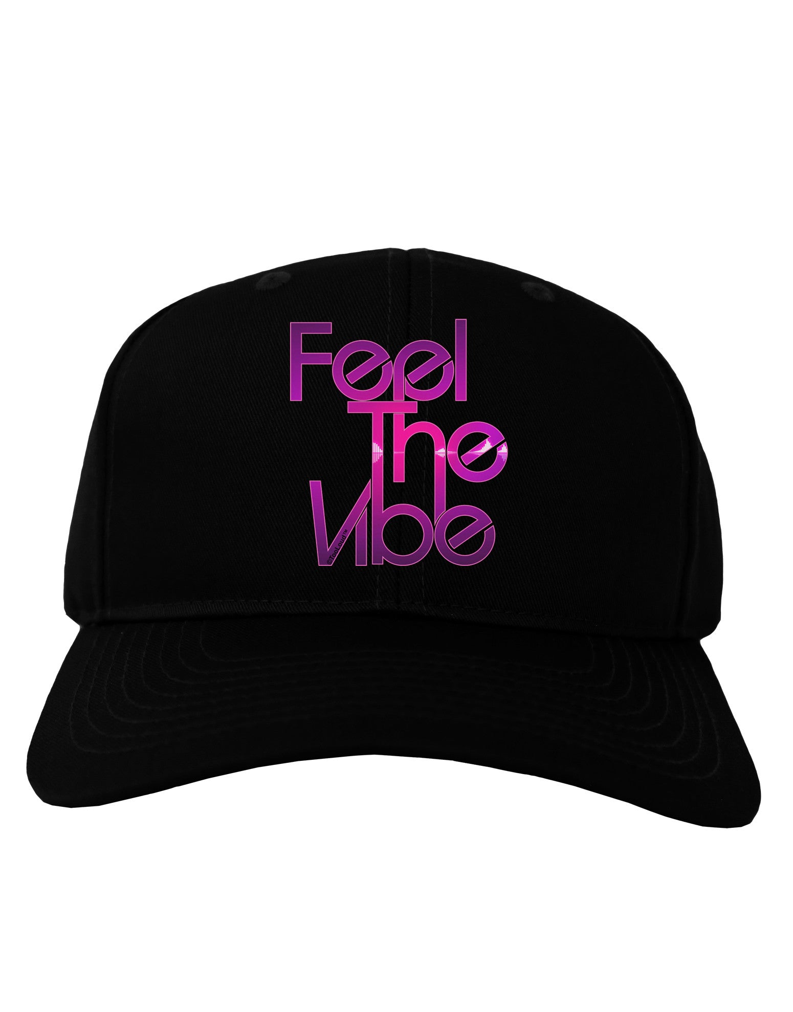 Feel The Vibe Adult Dark Baseball Cap Hat-Baseball Cap-TooLoud-Black-One Size-Davson Sales