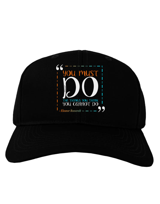 TooLoud You Must Eleanor R Adult Dark Baseball Cap Hat-Baseball Cap-TooLoud-Black-One Size-Davson Sales
