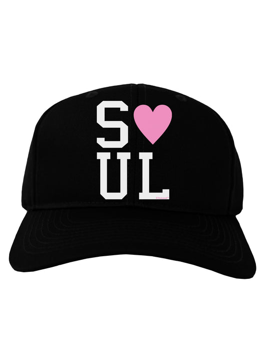 Matching Soulmate Design - Soul - Pink Adult Dark Baseball Cap Hat by TooLoud-Baseball Cap-TooLoud-Black-One Size-Davson Sales