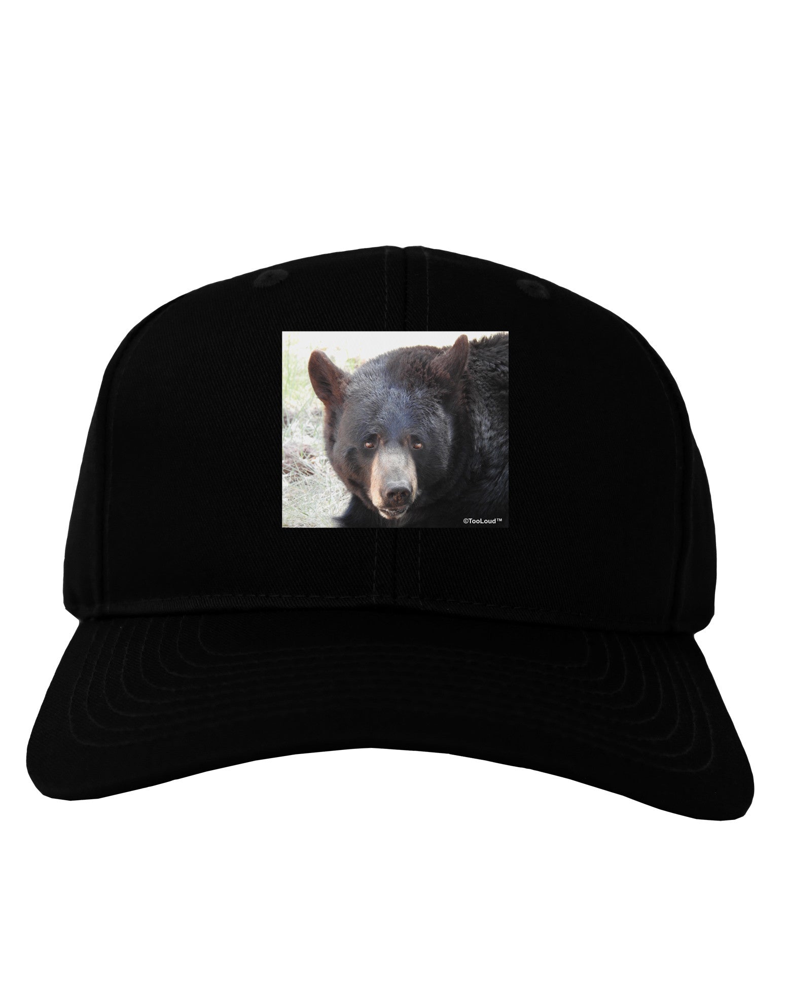 Staring Black Bear Adult Dark Baseball Cap Hat-Baseball Cap-TooLoud-Black-One Size-Davson Sales