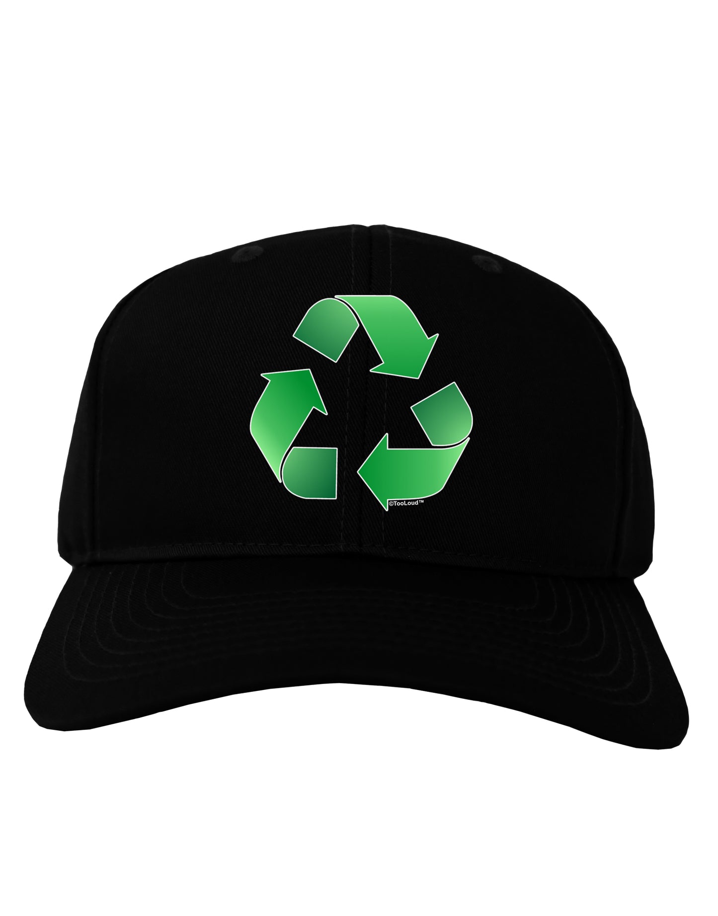 Recycle Green Adult Dark Baseball Cap Hat by TooLoud-Baseball Cap-TooLoud-Black-One Size-Davson Sales