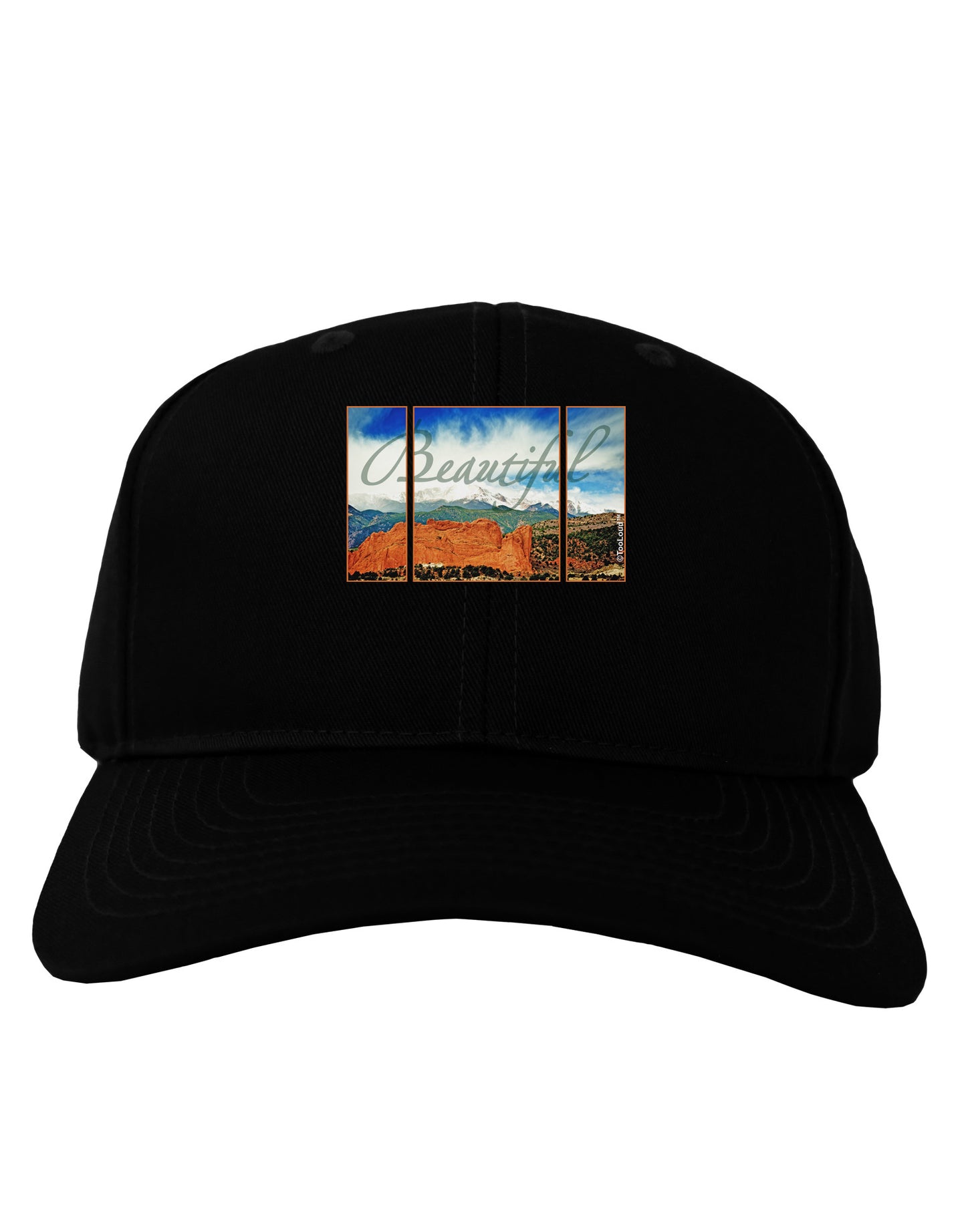 CO Beautiful View Text Adult Dark Baseball Cap Hat-Baseball Cap-TooLoud-Black-One Size-Davson Sales