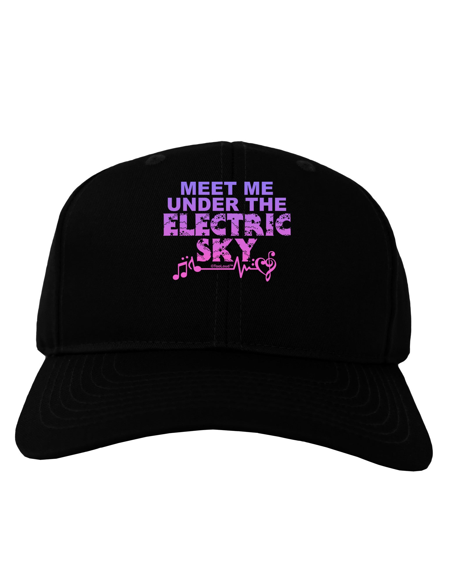 Electric Sky Color Adult Dark Baseball Cap Hat-Baseball Cap-TooLoud-Black-One Size-Davson Sales