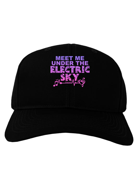 Electric Sky Color Adult Dark Baseball Cap Hat-Baseball Cap-TooLoud-Black-One Size-Davson Sales