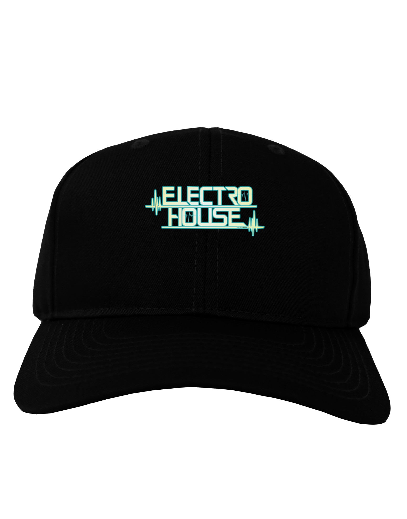 Electro House Bolt Adult Dark Baseball Cap Hat-Baseball Cap-TooLoud-Black-One Size-Davson Sales