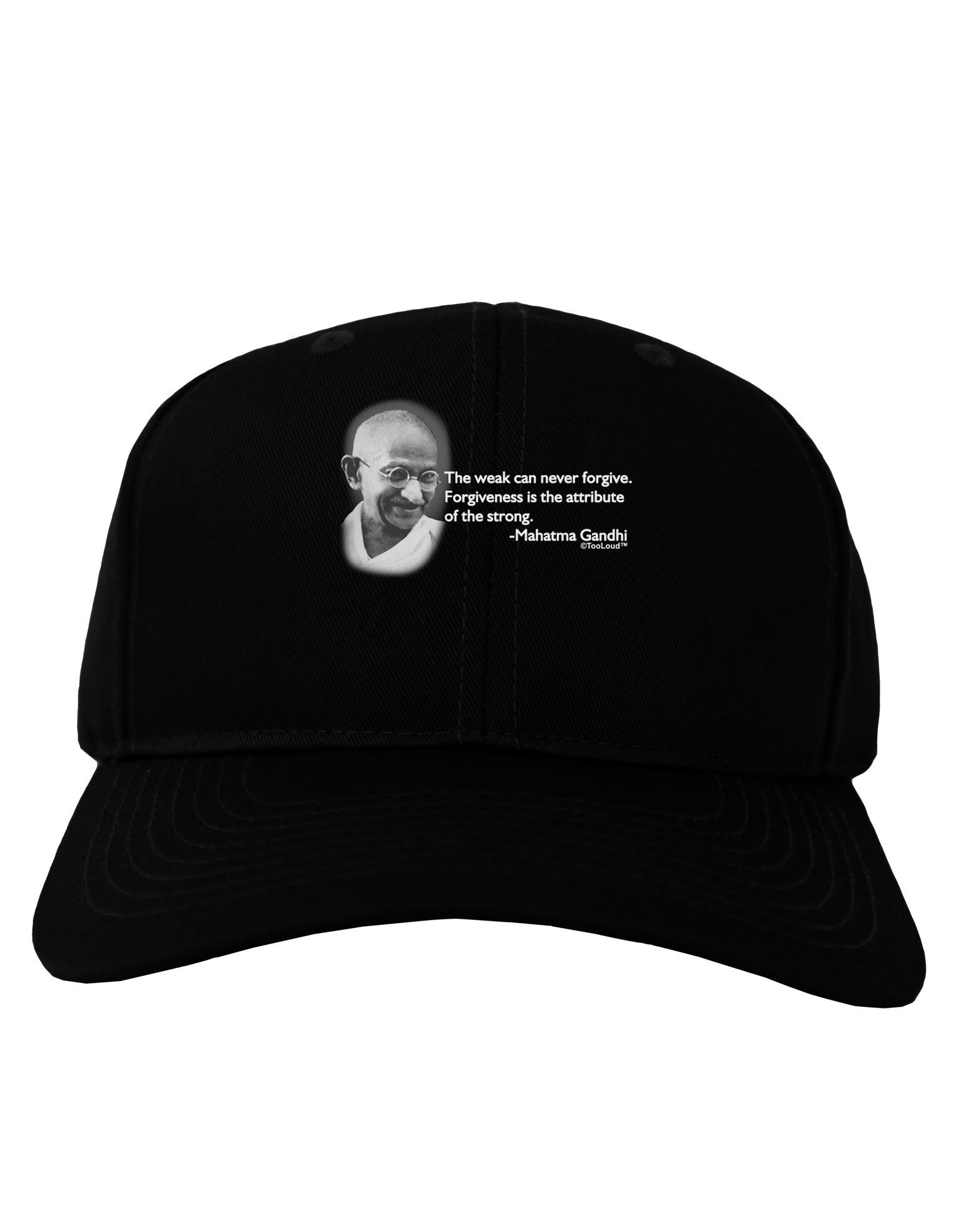 The Weak Can Never Forgive Adult Dark Baseball Cap Hat-Baseball Cap-TooLoud-Black-One Size-Davson Sales
