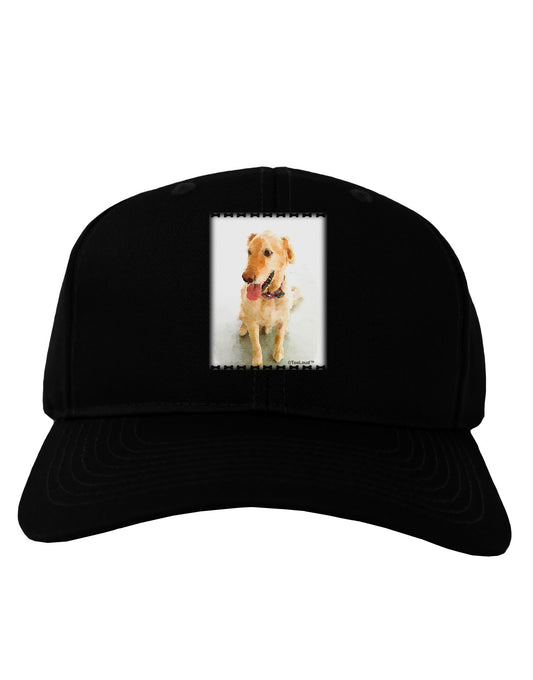 Golden Retriever Watercolor Adult Dark Baseball Cap Hat-Baseball Cap-TooLoud-Black-One Size-Davson Sales