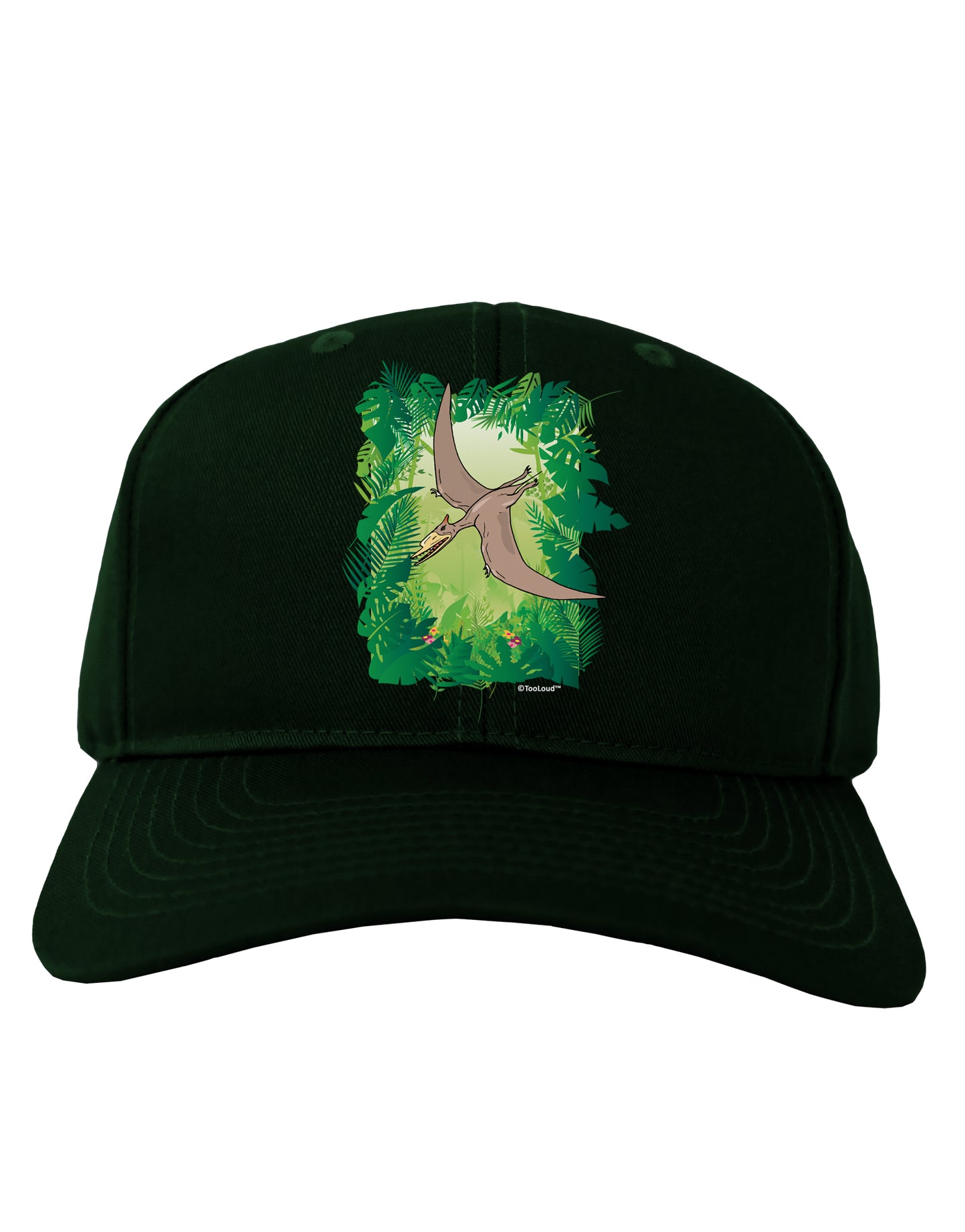 Pterosaurs - Without Name Adult Dark Baseball Cap Hat by TooLoud-Baseball Cap-TooLoud-Hunter-Green-One Size-Davson Sales
