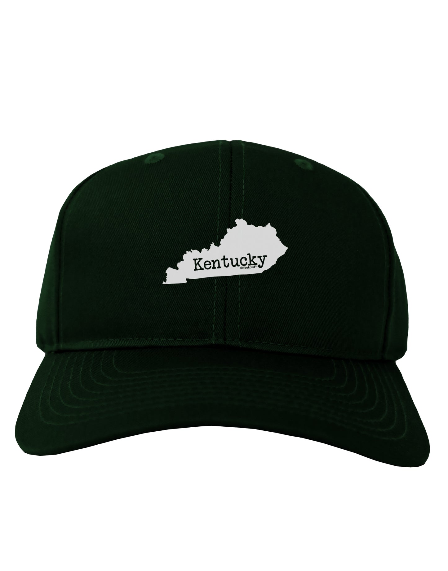 Kentucky - United States Shape Adult Dark Baseball Cap Hat by TooLoud-Baseball Cap-TooLoud-Hunter-Green-One Size-Davson Sales