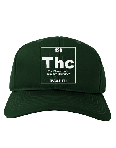 420 Element THC Funny Stoner Adult Dark Baseball Cap Hat by TooLoud-Baseball Cap-TooLoud-Hunter-Green-One Size-Davson Sales