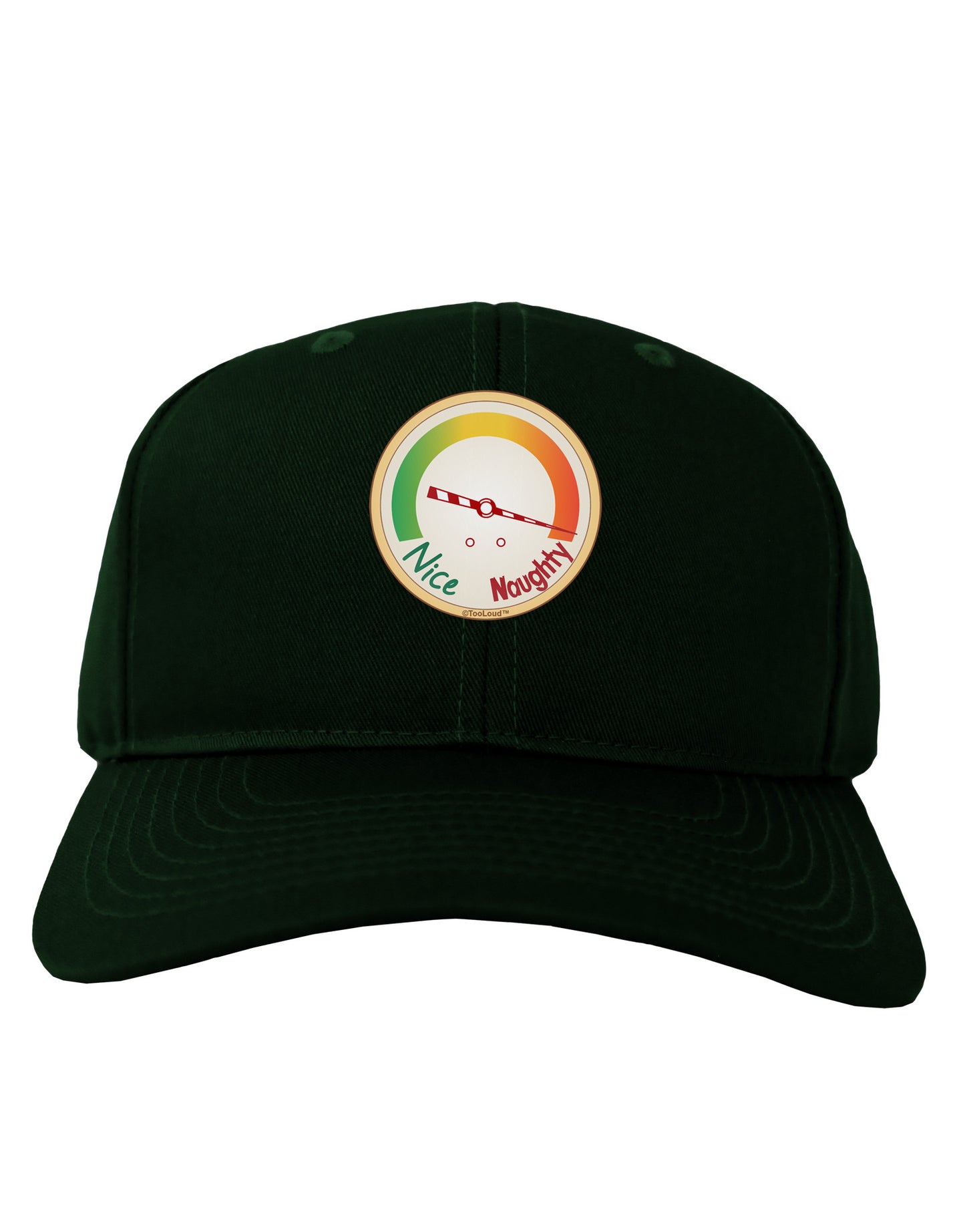 Naughty or Nice Meter Naughty Adult Dark Baseball Cap Hat-Baseball Cap-TooLoud-Hunter-Green-One Size-Davson Sales