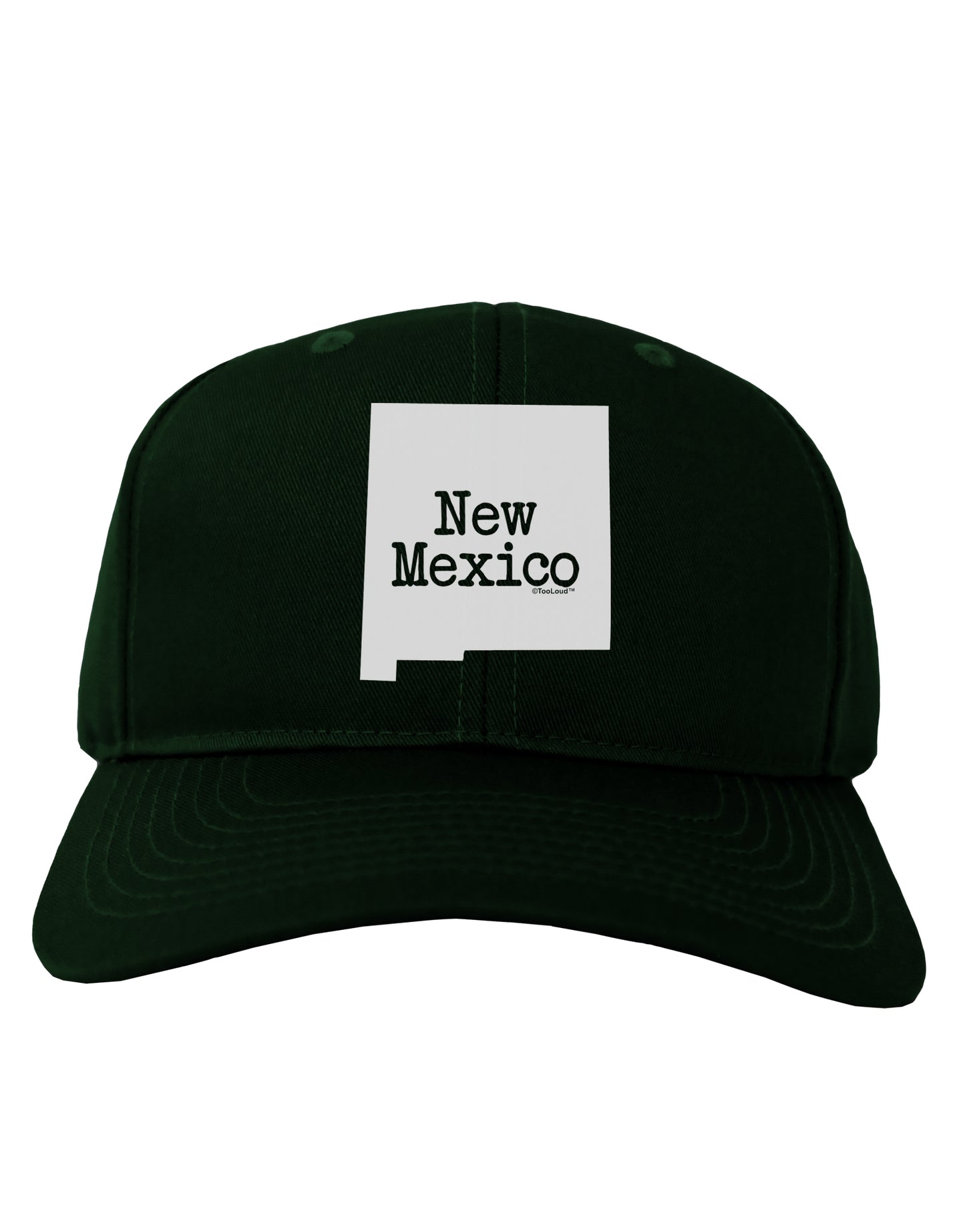 New Mexico - United States Shape Adult Dark Baseball Cap Hat by TooLoud-Baseball Cap-TooLoud-Hunter-Green-One Size-Davson Sales