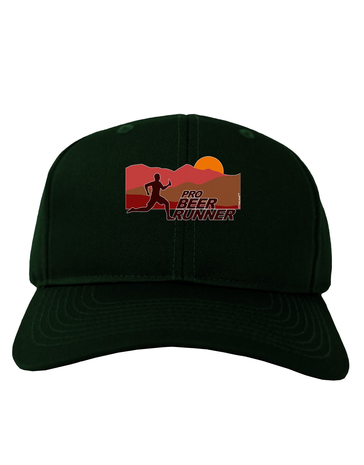 Pro Beer Runner Man Adult Dark Baseball Cap Hat-Baseball Cap-TooLoud-Hunter-Green-One Size-Davson Sales