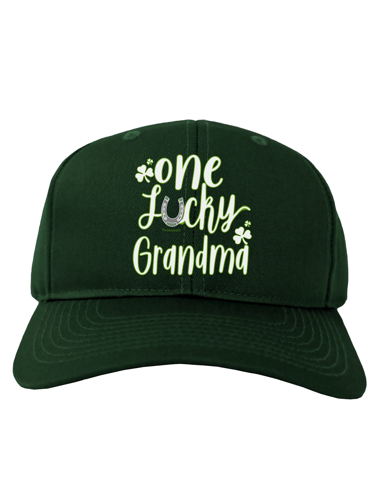One Lucky Grandma Shamrock Adult Baseball Cap Hat-Baseball Cap-TooLoud-Hunter-Green-One-Size-Fits-Most-Davson Sales