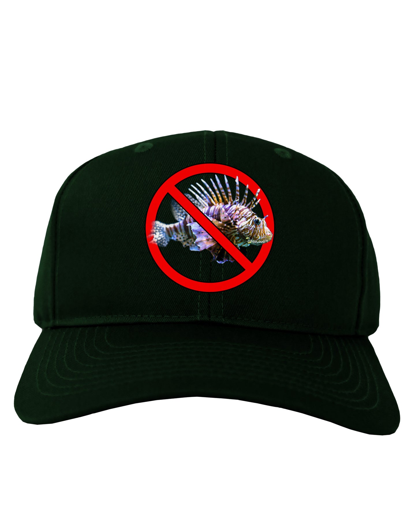 No Lionfish Adult Dark Baseball Cap Hat-Baseball Cap-TooLoud-Hunter-Green-One Size-Davson Sales