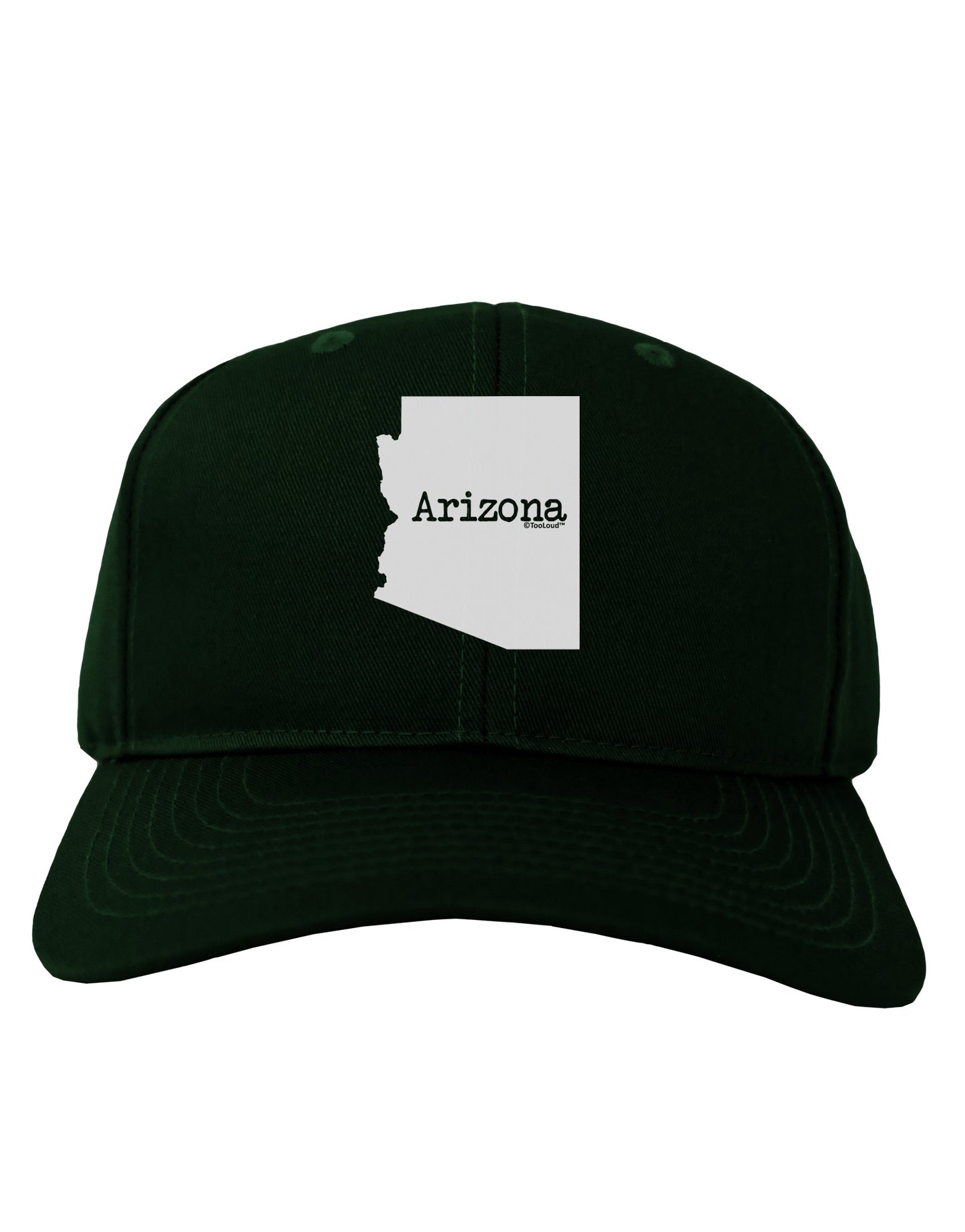 Arizona - United States Shape Adult Dark Baseball Cap Hat by TooLoud-Baseball Cap-TooLoud-Hunter-Green-One Size-Davson Sales