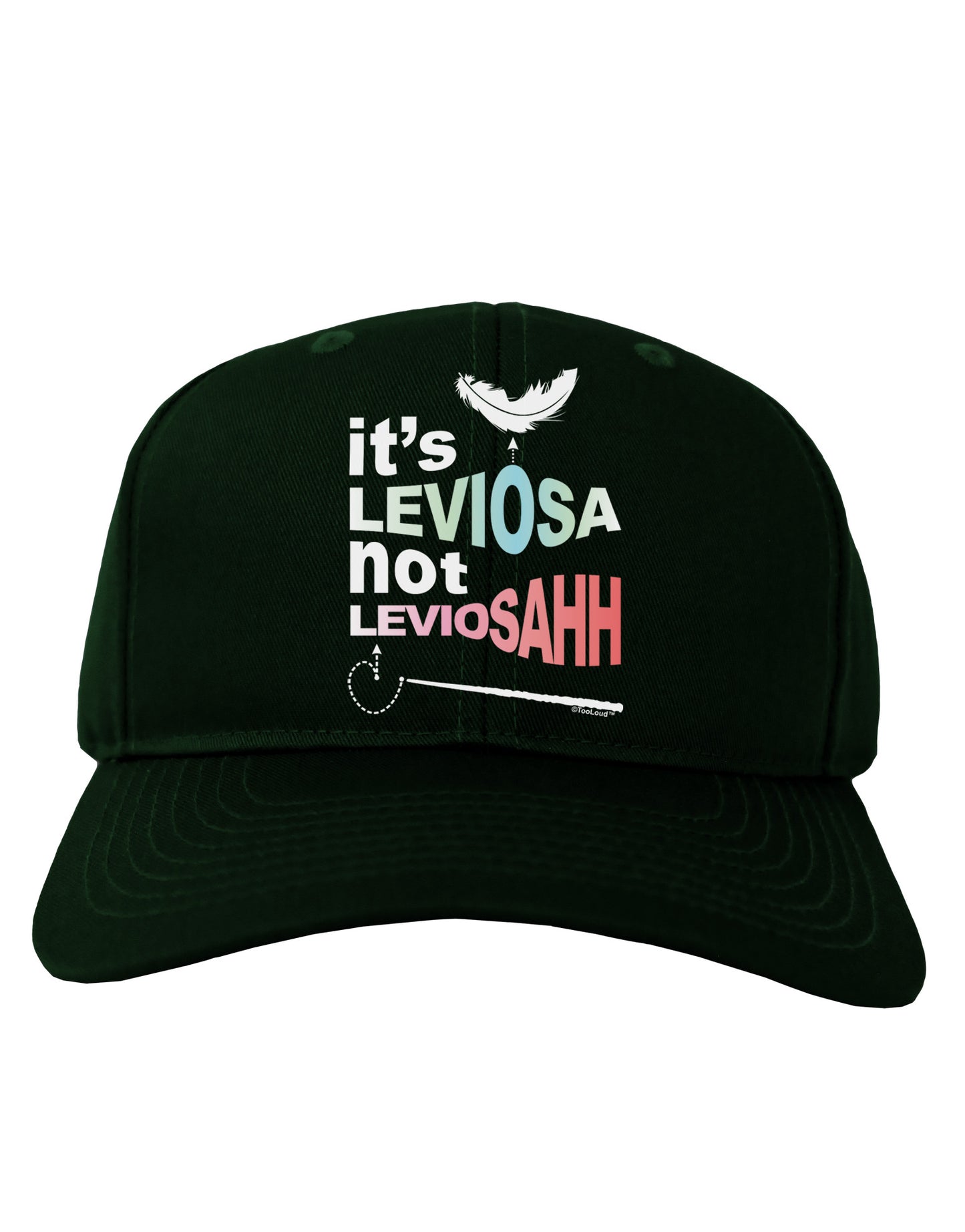 It's LeviOsa not LeviosAHH Adult Dark Baseball Cap Hat-Baseball Cap-TooLoud-Hunter-Green-One Size-Davson Sales