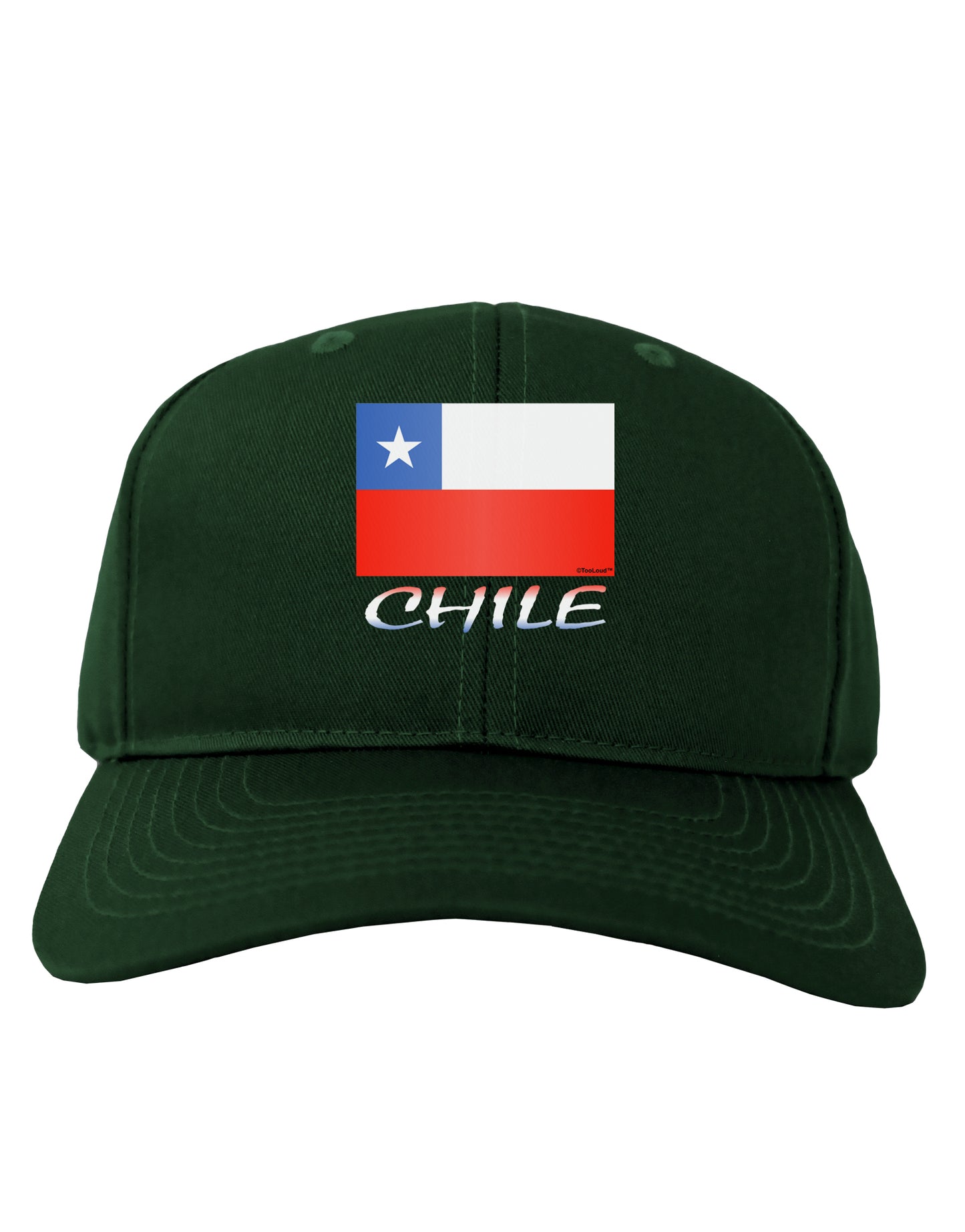 Chile Flag Adult Dark Baseball Cap Hat-Baseball Cap-TooLoud-Hunter-Green-One Size-Davson Sales