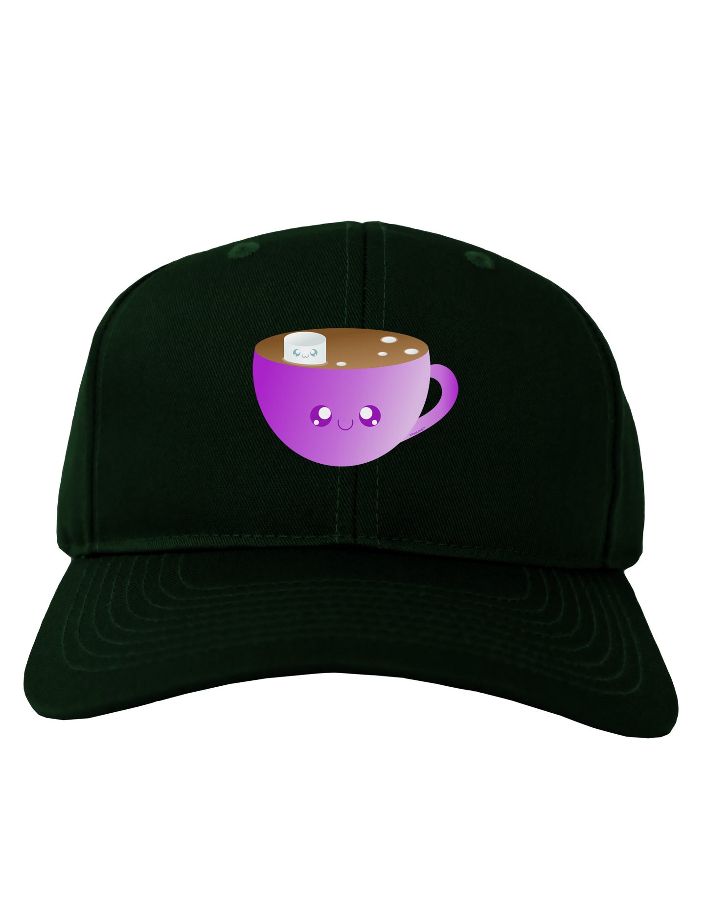 Cute Hot Cocoa Christmas Adult Dark Baseball Cap Hat-Baseball Cap-TooLoud-Hunter-Green-One Size-Davson Sales
