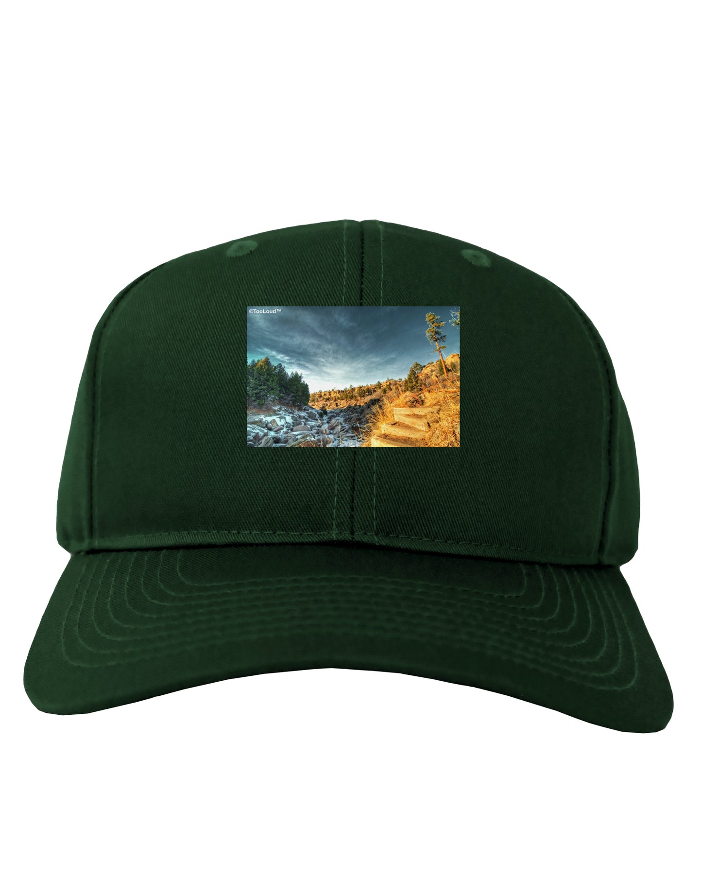 Castlewood Canyon Adult Dark Baseball Cap Hat-Baseball Cap-TooLoud-Hunter-Green-One Size-Davson Sales