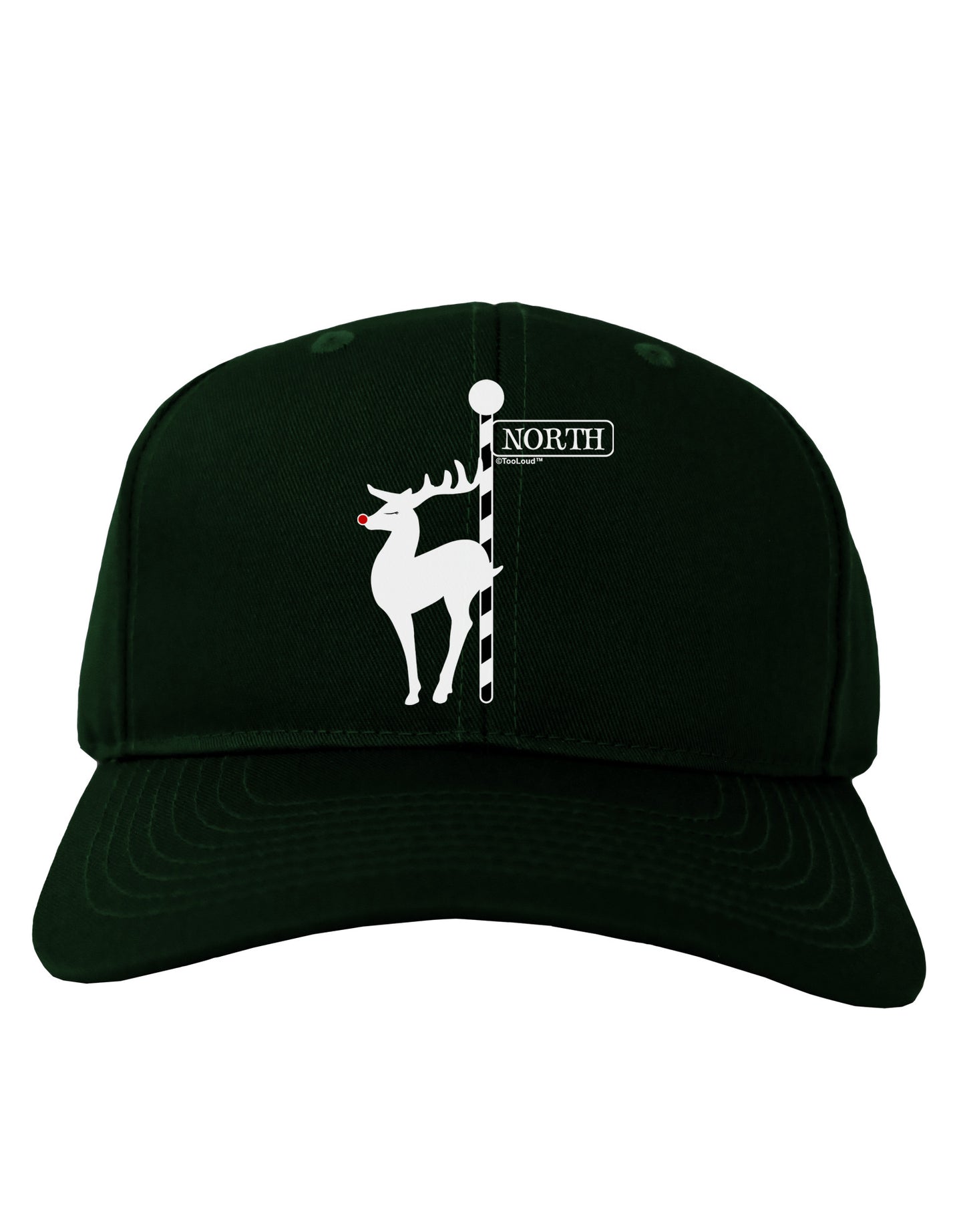 Rudolf the Ratchet Reindeer Adult Dark Baseball Cap Hat-Baseball Cap-TooLoud-Hunter-Green-One Size-Davson Sales