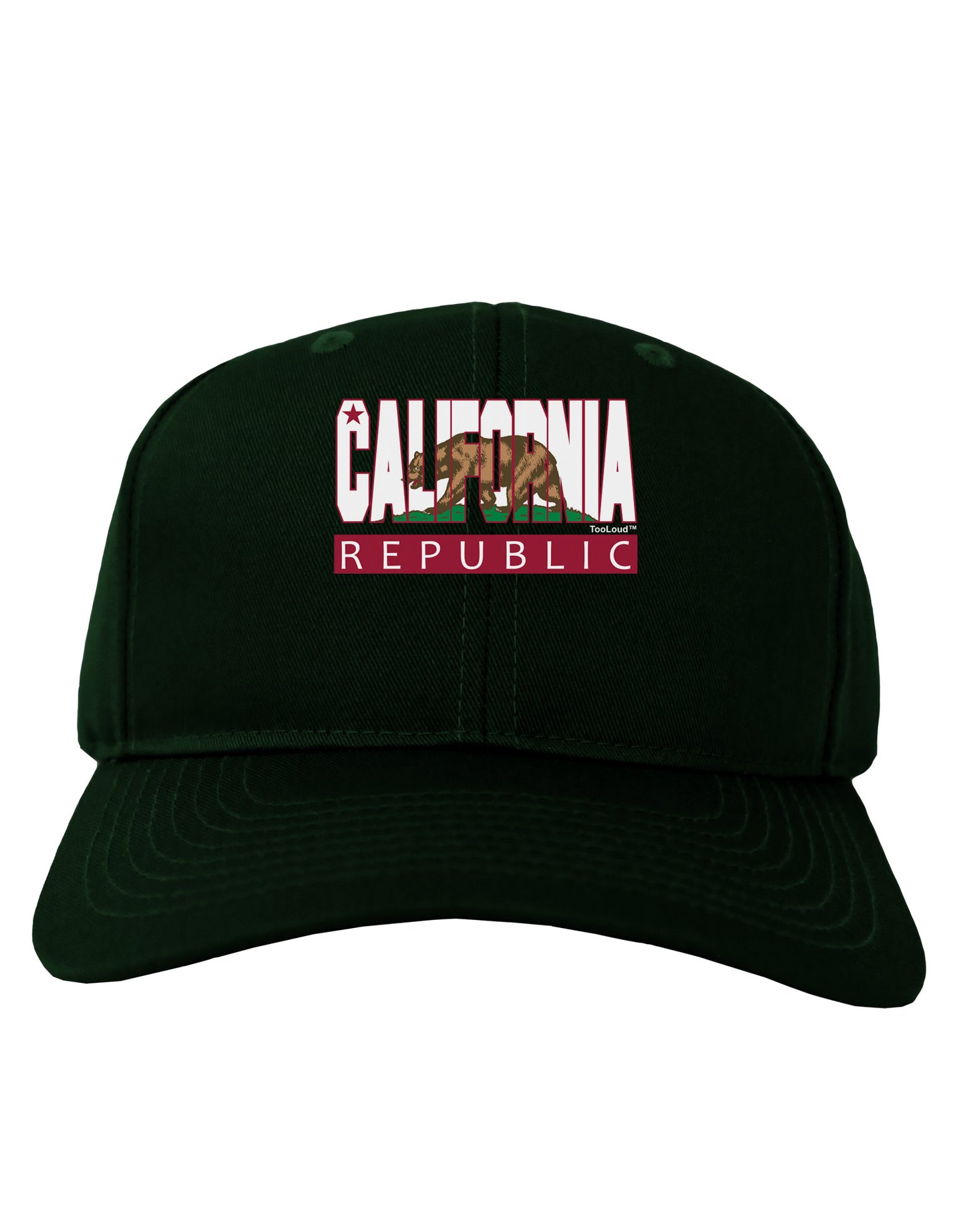 California Design #1 Adult Dark Baseball Cap Hat by TooLoud-Baseball Cap-TooLoud-Hunter-Green-One Size-Davson Sales