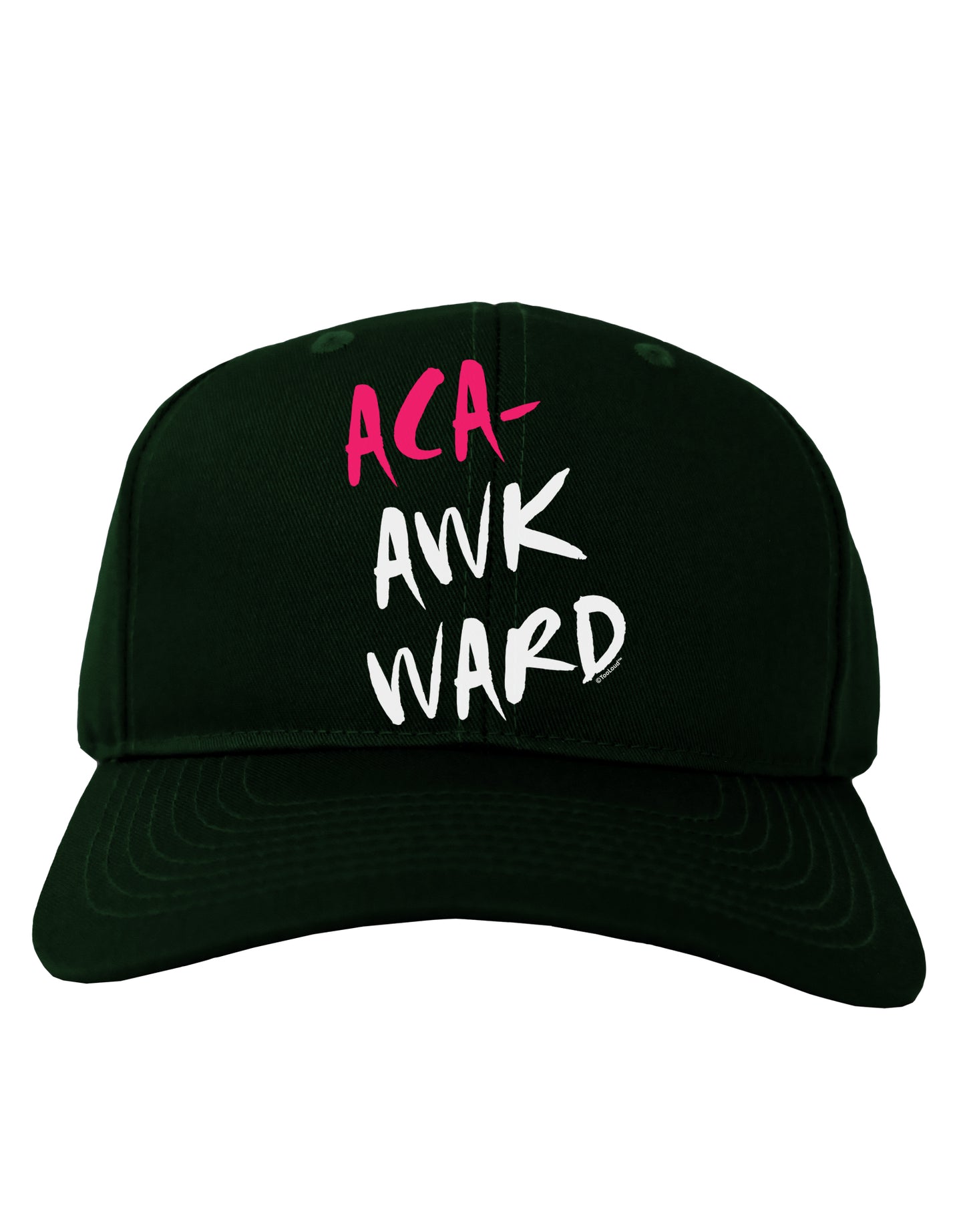 Aca-Awkward Adult Dark Baseball Cap Hat-Baseball Cap-TooLoud-Hunter-Green-One Size-Davson Sales