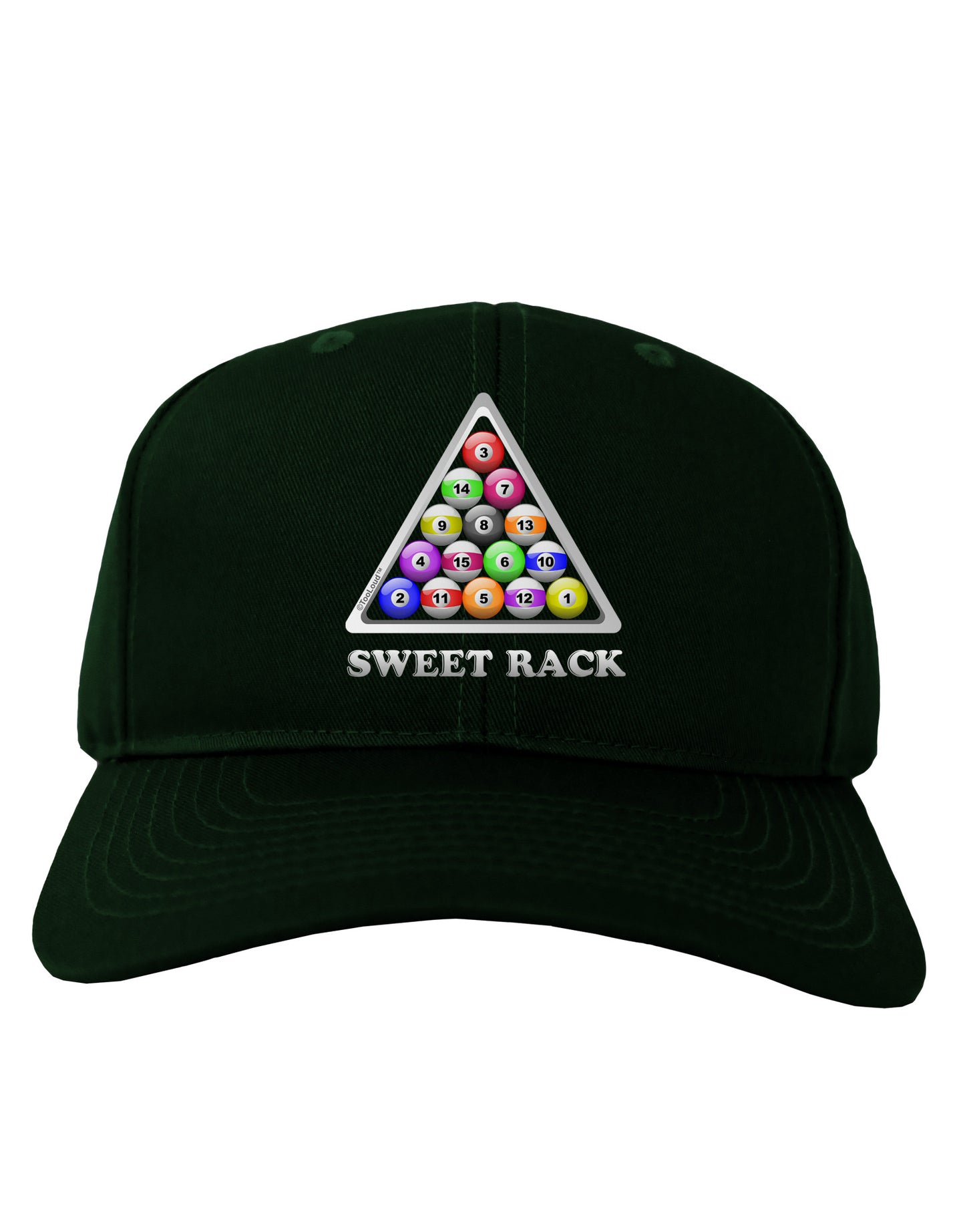 Sweet Rack - Pool Adult Dark Baseball Cap Hat-Baseball Cap-TooLoud-Hunter-Green-One Size-Davson Sales