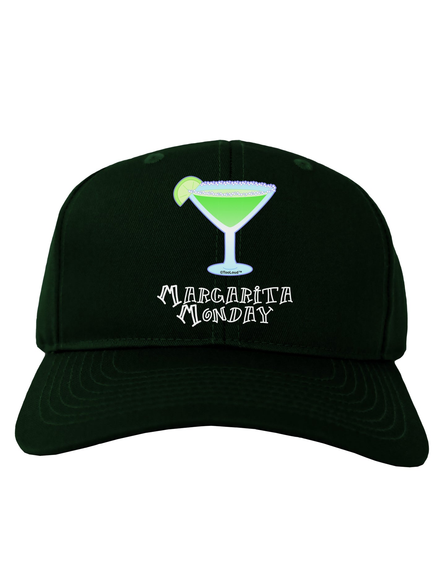 Margarita Monday Design - Pop Culture Adult Dark Baseball Cap Hat by TooLoud-Baseball Cap-TooLoud-Hunter-Green-One Size-Davson Sales